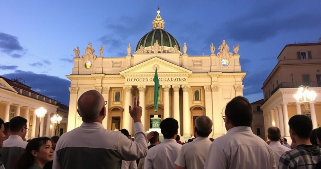 "Giubileo dei giovani in piazza San Pietro con 70mila partecipanti e il cardinale Zuppi per un momento di preghiera."