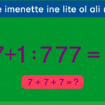 ALT: "Quiz matematico: risolvi l'equazione 7+7:7+7×7-7 e metti alla prova le tue abilità."