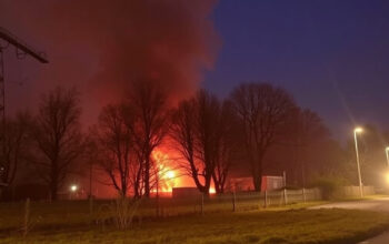 "Incendio al campo rom di via Bonfadini a Milano, famiglie evacuate senza feriti."