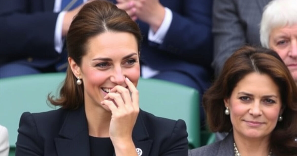 Kate Middleton visibilmente commossa a Wimbledon: lacrime di gioia e riconoscenza.