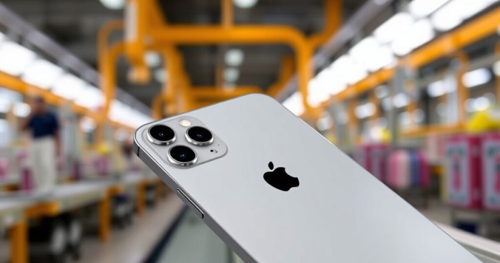 "Produzione di massa dell'iPhone 17 da parte di Apple in preparazione per il lancio di settembre."