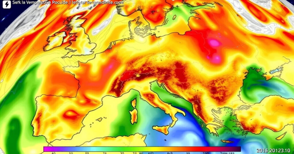 "Previsioni meteo: caldo record al Sud e temporali con grandinate al Nord questa settimana."