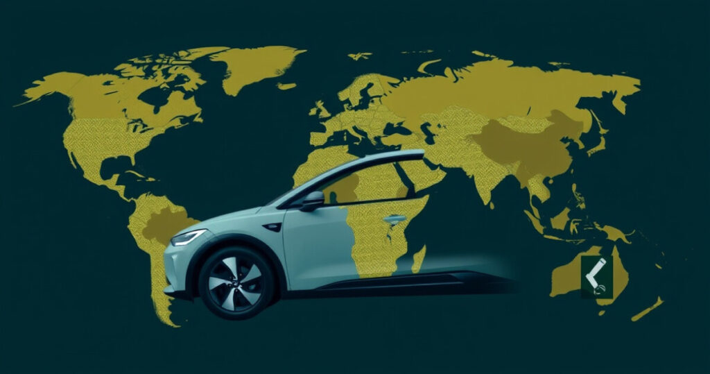 "Grafico che mostra la crescita del 27% nelle vendite globali di veicoli elettrici nel 2025, evidenziando l'espansione del mercato europeo."