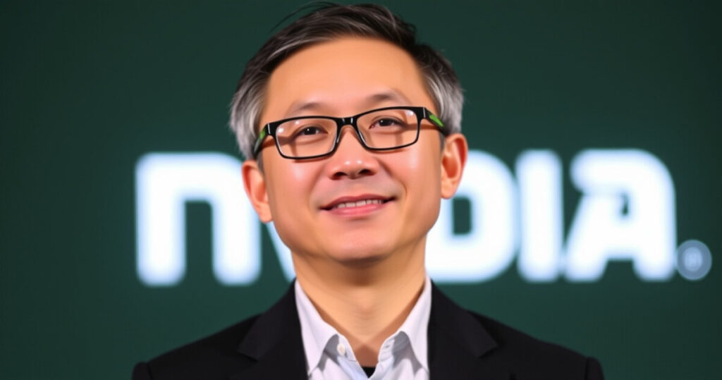 "Jensen Huang, fondatore di Nvidia, simbolo di successo da immigrato a leader tecnologico."
