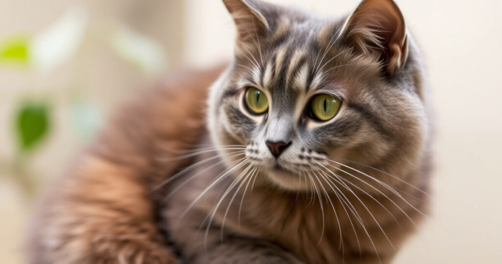 "Immagine di un gatto che simboleggia la ricerca sul legame tra gatti e Alzheimer, evidenziando potenziali benefici per la salute umana."
