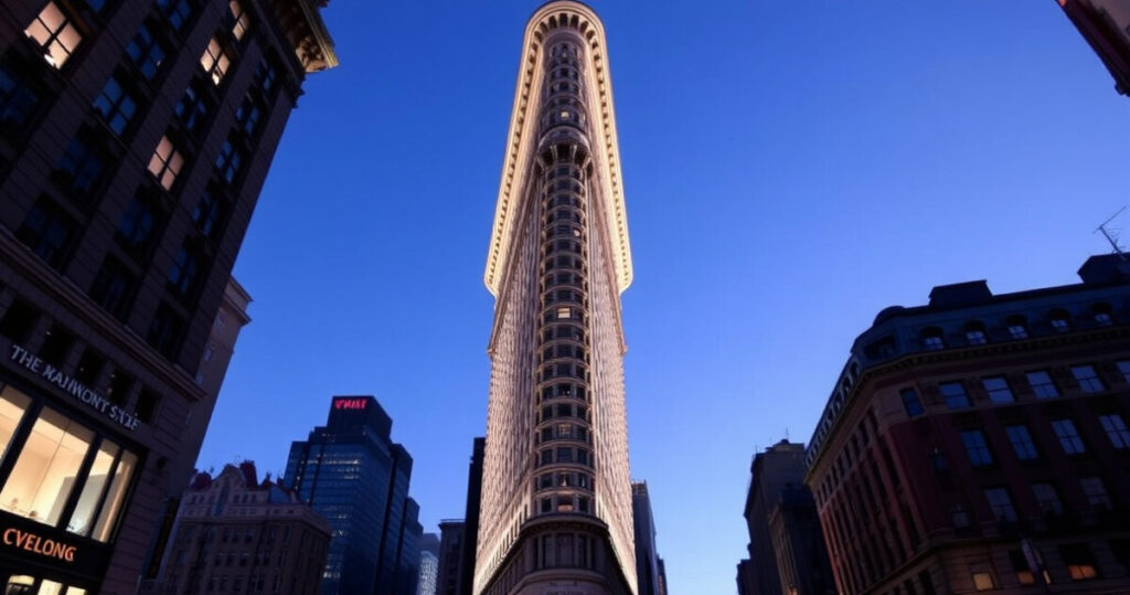 "Il Flatiron di New York si illumina dopo 123 anni, pronto per una nuova vita nel 2025."