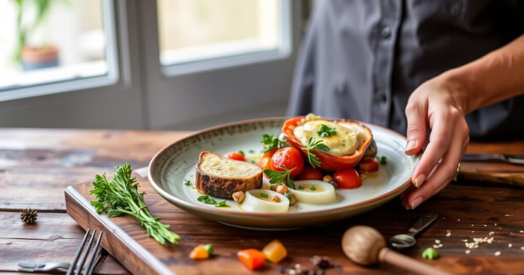 "Recupero culinario: avanzi trasformati in piatti gourmet con creatività e tradizione."