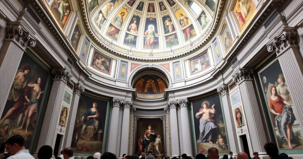 ALT: "Cappella Sistina in restauro per preservare l'arte di Michelangelo a causa dell'eccessivo afflusso di turisti."