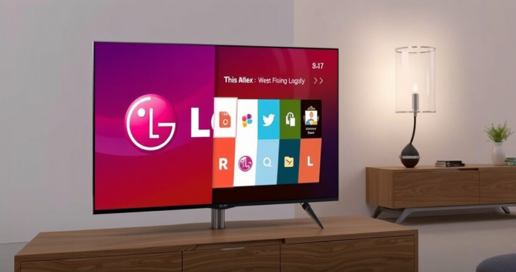 "Immagine che illustra la trasformazione di webOS di LG in un hub globale per la casa e l'auto intelligente."