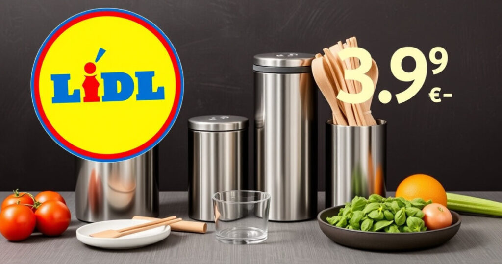 "Set di posate e stoviglie riutilizzabili Lidl a 3,99 euro disponibile dal 28 luglio."