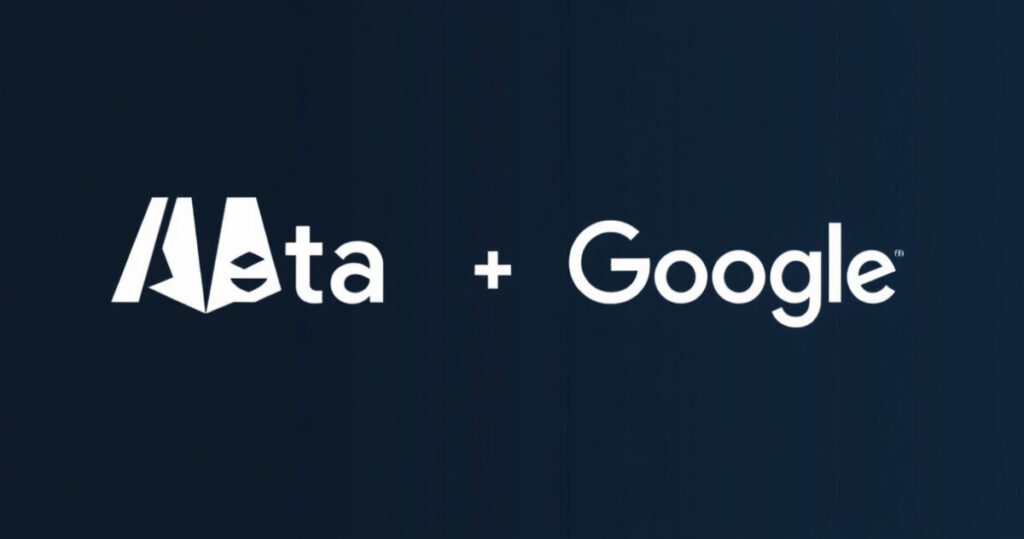 "Meta e Google annunciano accordo da 10 miliardi per sviluppare l'intelligenza artificiale."