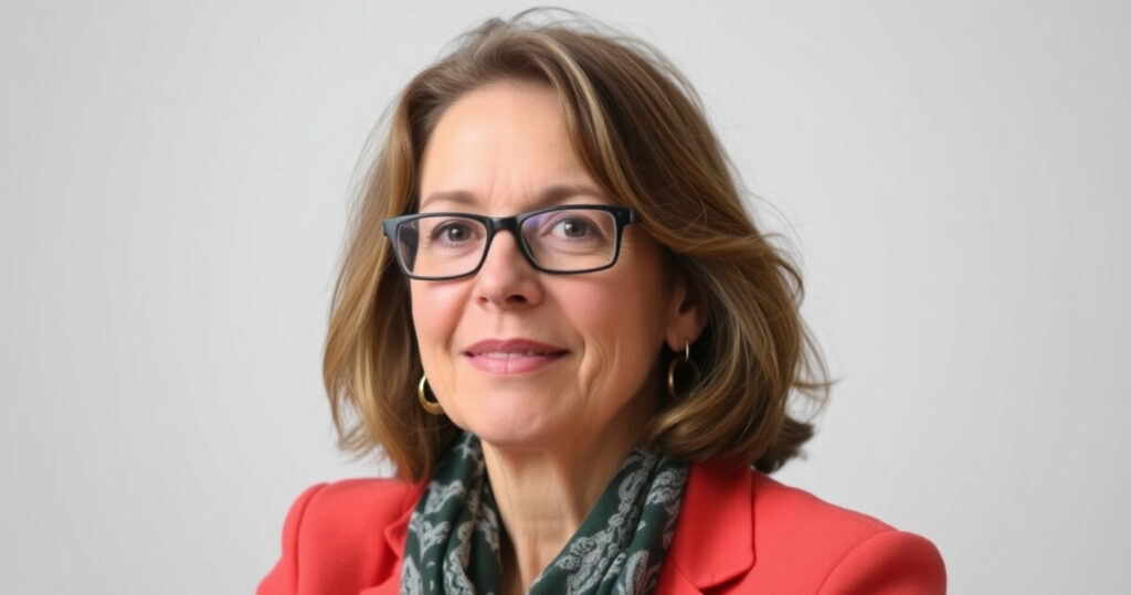 "Immagine di Michela Miti che discute le pressioni di Mario Cecchi Gori e le sue difficoltà economiche attuali."
