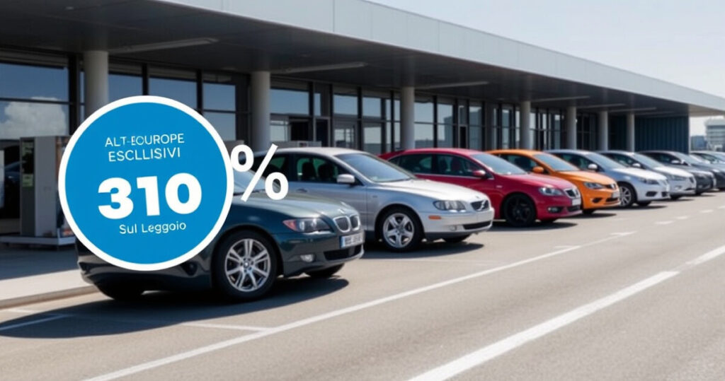 "Registrati su Auto Europe per sconti esclusivi fino al 15% sul noleggio auto"