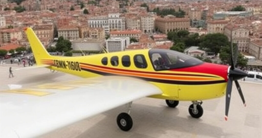 ALT: "Primo volo aereo Fano-Roma Urbe, opportunità per turismo e imprese locali"