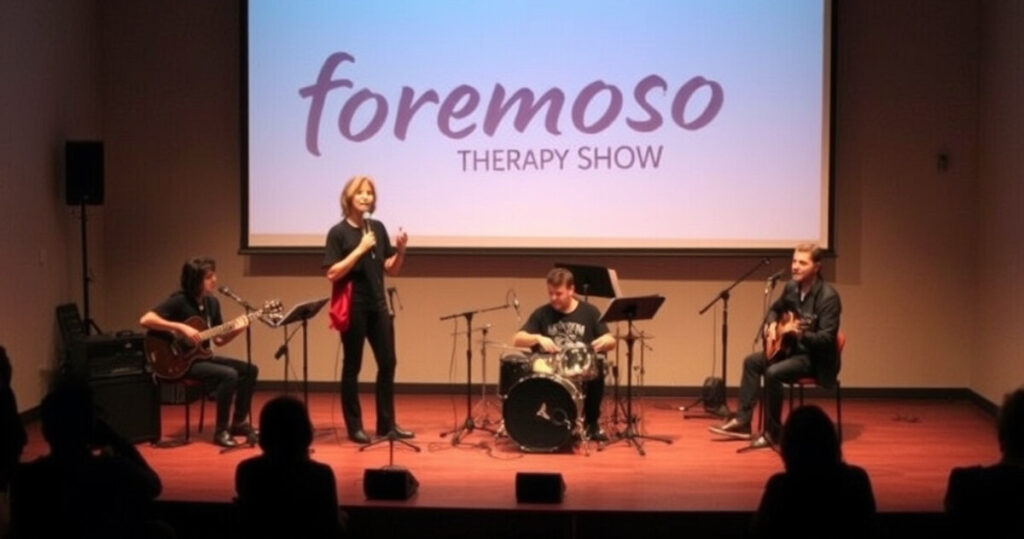 ALT: "Il Formoso Therapy Show a Bologna: un'esperienza unica di musica e benessere psicologico."