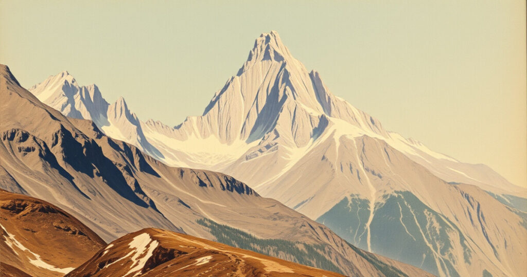 "Montagne nei primi annunci pubblicitari del Novecento, simbolo di avventura e sacralità."