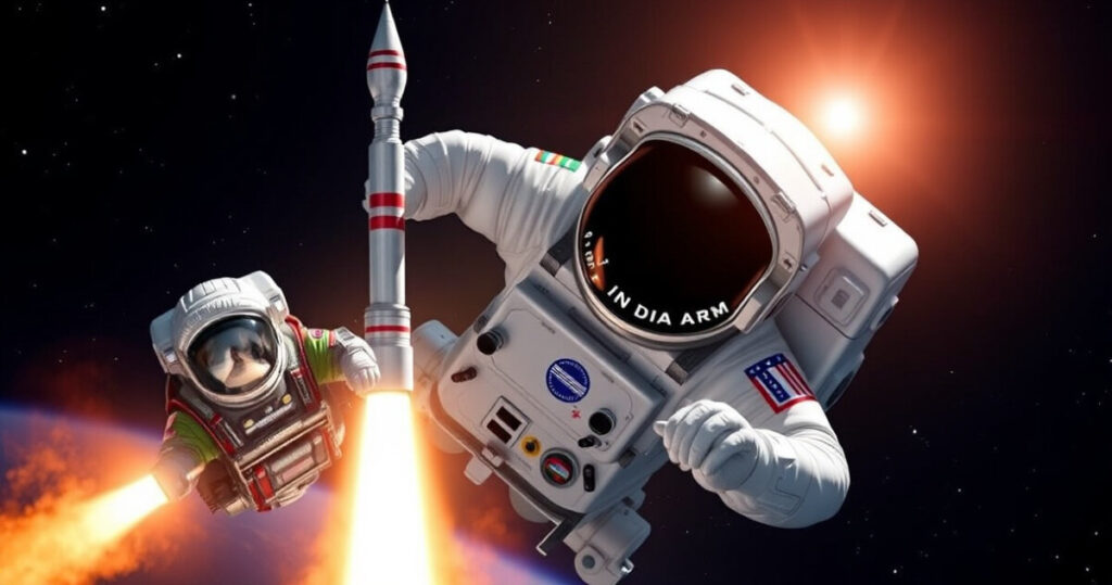 "Collaudo dei paracadute per astronauti nel programma Gaganyaan 2027 dell'India."