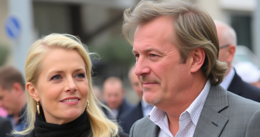 "Litigio pubblico tra Michelle Hunziker e Nino Tronchetti Provera attira l'attenzione dei passanti."