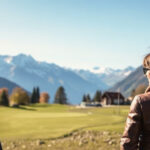 "Roger Federer e Halle Berry nella campagna autunnale di Svizzera Turismo, promuovendo le bellezze della Svizzera."