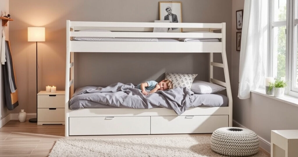 "Letto pieghevole economico IKEA: innovazione per il riposo domestico."