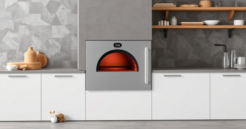 "Immagine di un forno a convezione, l'alternativa sostenibile al microonde per una cottura più sana e gustosa."