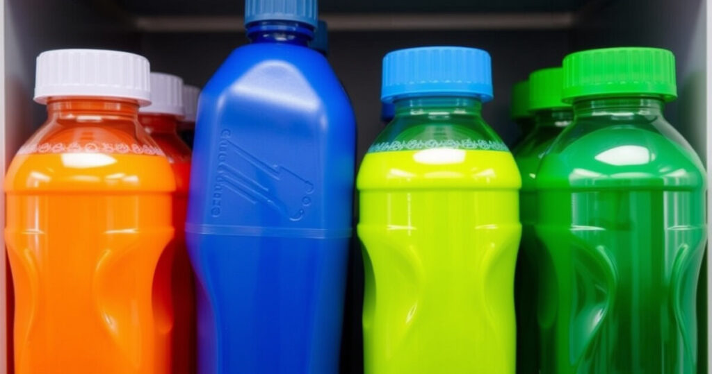 "Immagine che illustra innovazioni sostenibili nel riciclo delle bottiglie di plastica per un futuro ecologico."