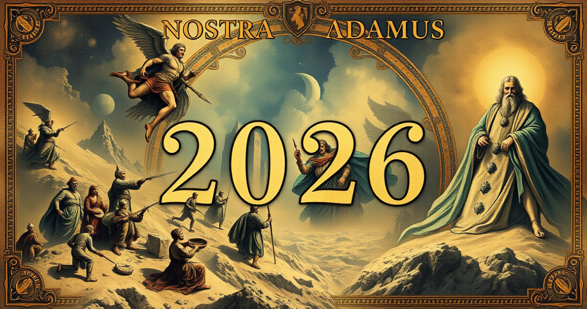 "Previsioni di Nostradamus per il 2026: conflitti e rinascita globale."