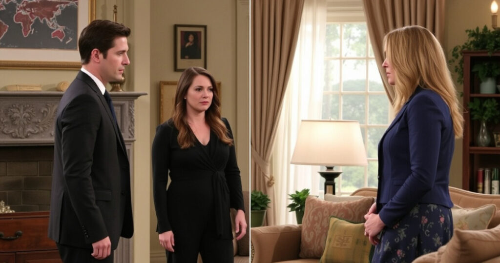 "Steffy e Sheila in un acceso confronto, il matrimonio di Steffy e Finn in crisi."