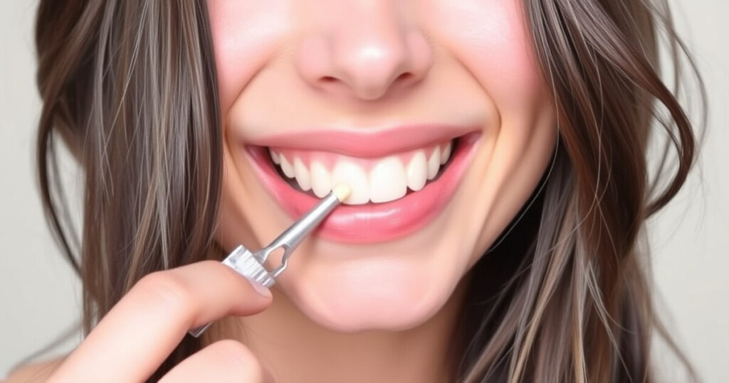 "Trucchi veloci per nascondere i denti gialli e migliorare il sorriso in due minuti."