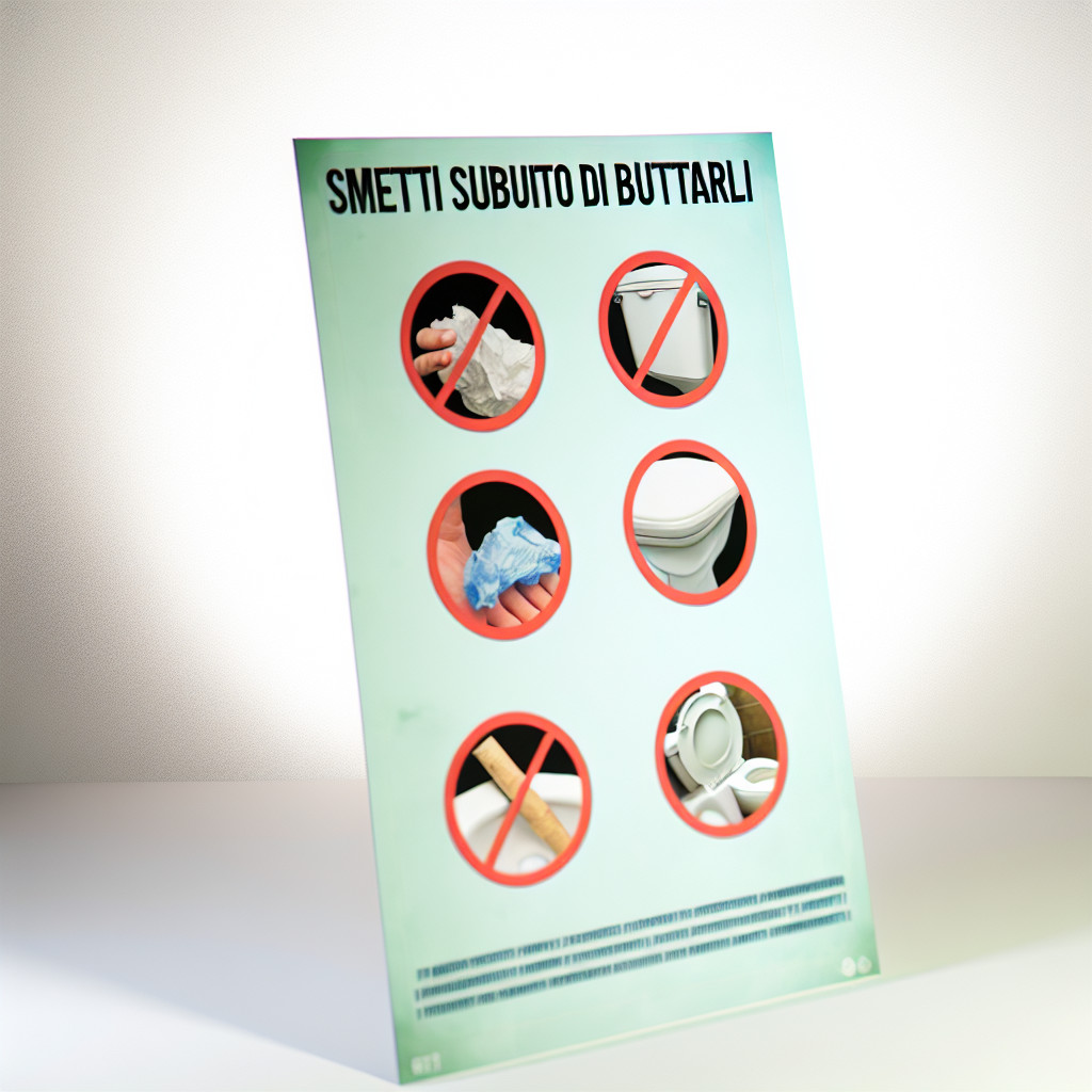 5 oggetti da non gettare nel WC smetti subito di buttarli