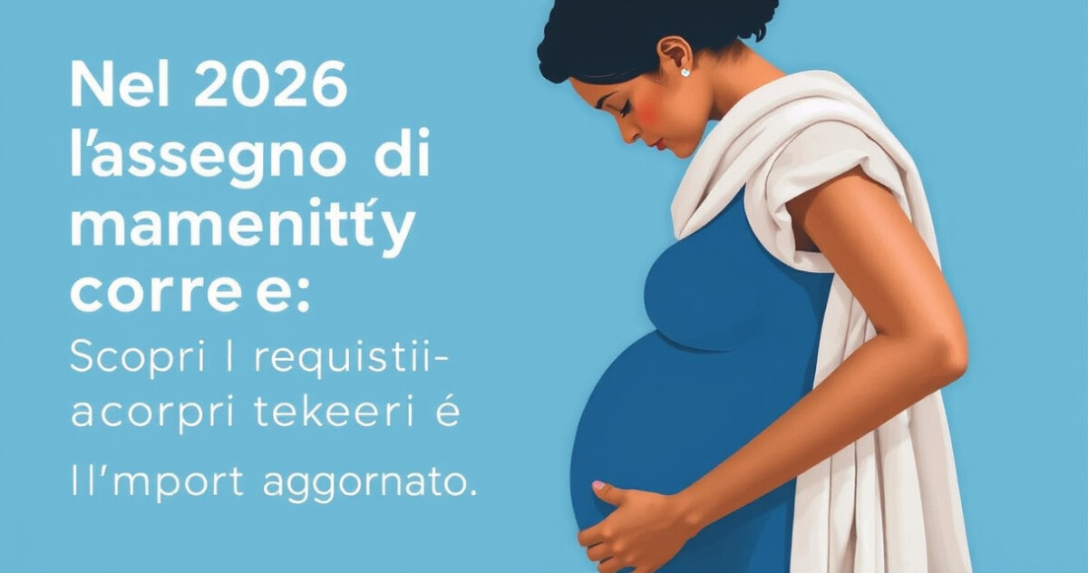 "Immagine informativa sull'aumento dell'assegno di maternità nel 2026: requisiti e importo aggiornato."