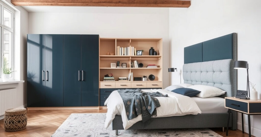 "Soluzioni innovative per ottimizzare gli spazi in camera da letto senza armadi."