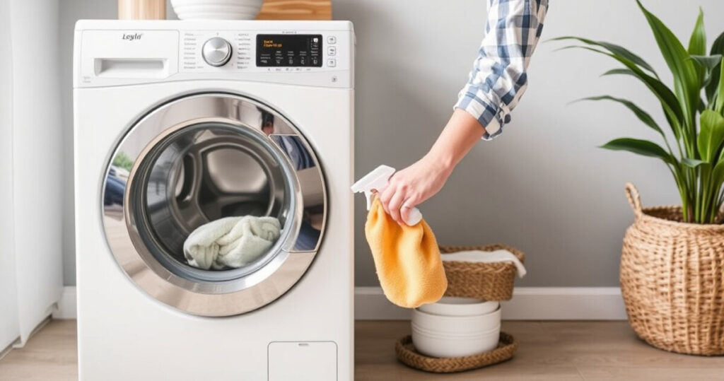 "Trucco delle due porte per una lavatrice pulita e fresca"