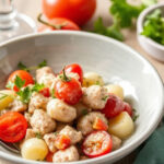 ALT: "Insalata di polpo e patate, un piatto estivo che celebra la tradizione mediterranea."