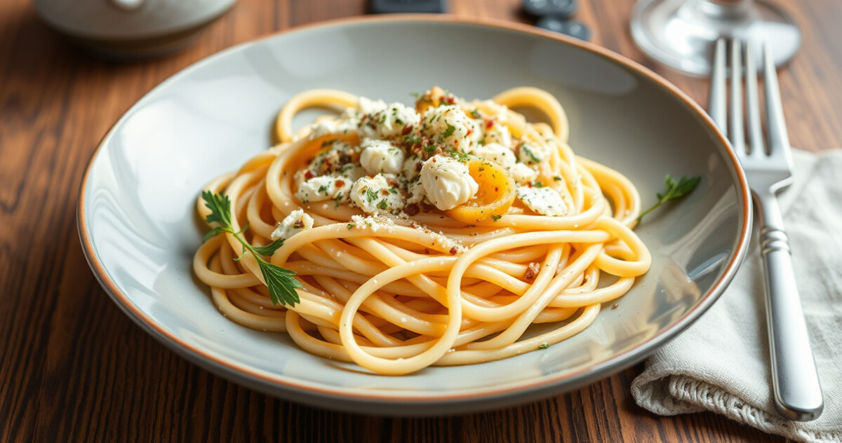 "Deliziosa pasta al gorgonzola: un piatto cremoso e veloce per una cena gustosa."