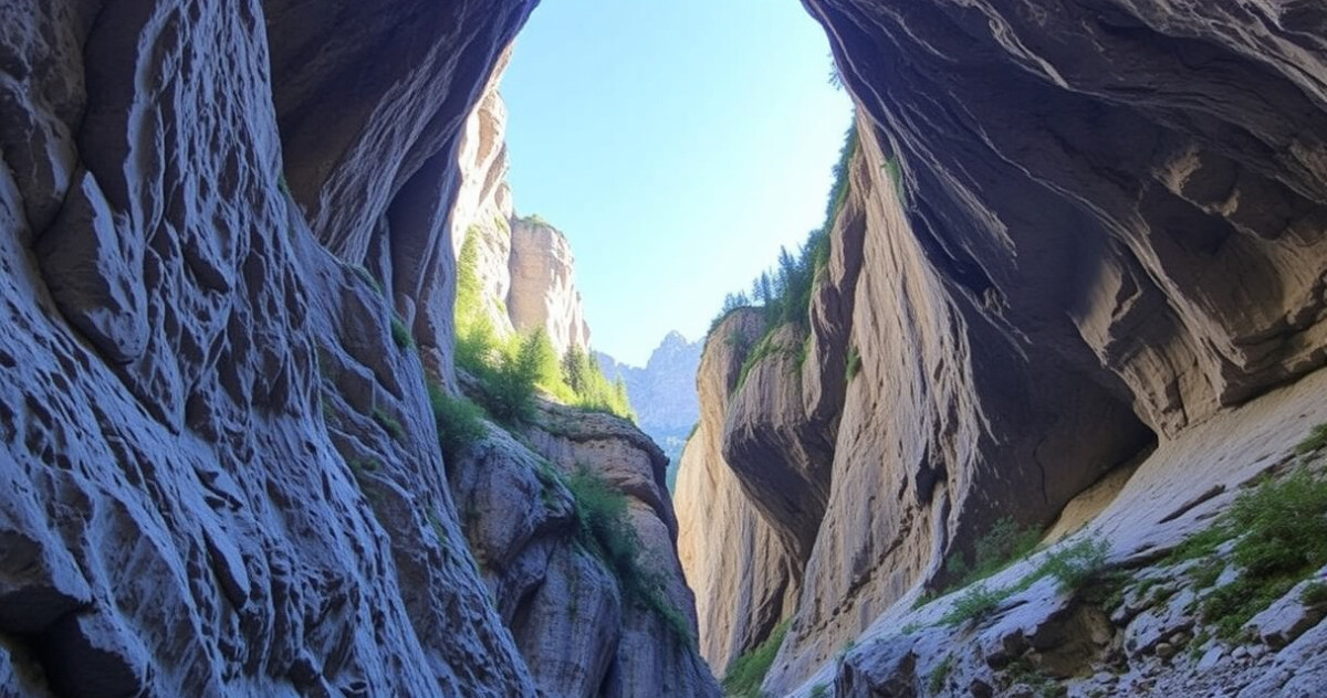ALT: "Geoparc Bletterbach, il canyon nascosto delle Dolomiti: un tesoro naturale da esplorare."