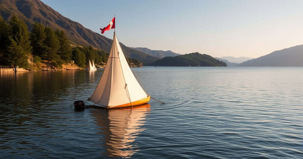 "Campanile sommerso nel Lago di Resia, simbolo di una storia perduta."