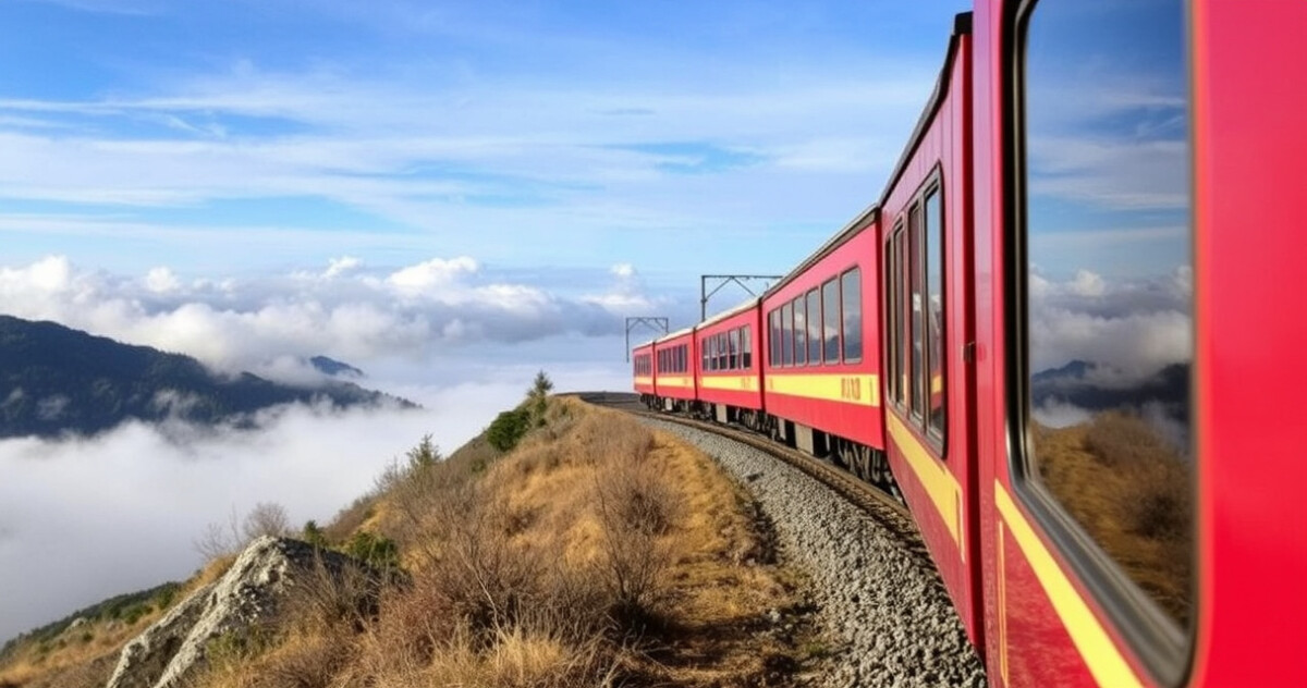 "Treno panoramico sulle ferrovie italiane che attraversano le montagne più alte"